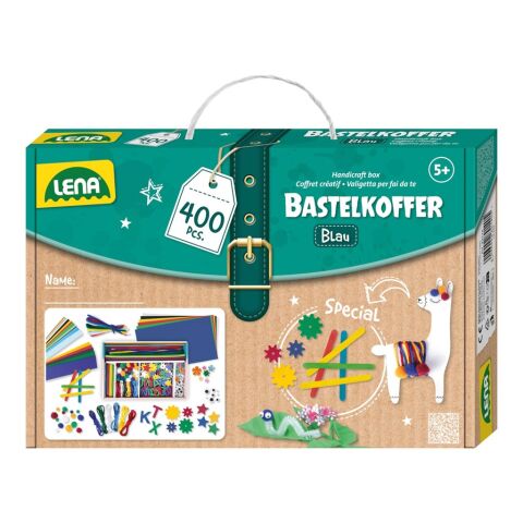 Lena Kreativkoffer für kleine Heimwerker, blau 400 Stk